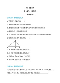 2020-2021学年5.1.1 相交线第3课时复习练习题