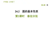 初中数学沪教版 (五四制)九年级下册27.2 圆心角、弧、弦、弦心距之间的关系教课内容ppt课件