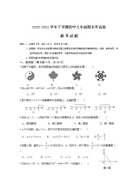 广东省清远市清新区2020-2021学年八年级下学期期末考试数学试题（word版 含答案）