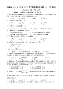 浙教版2021年七年级（下）数学期末模拟测试题（5）（含答案）