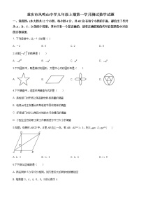 重庆市凤鸣山中学2019-2020学年九年级上学期第一次月考数学试题（解析版） (2)