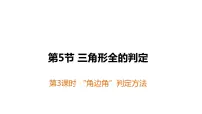 华师大版八年级上册4 角边角评课课件ppt