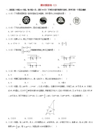 北师大版 八年级数学下学期期末模拟卷2（含解析）