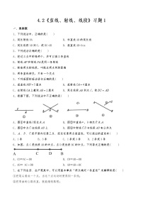 初中数学4.2 直线、射线、线段习题