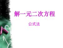 人教版21.2.2 公式法背景图课件ppt