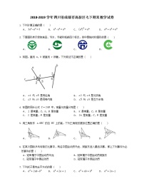 2018-2019学年四川省成都市高新区七下期末数学试卷