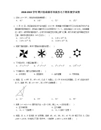 2018-2019学年四川省成都市双流县七下期末数学试卷