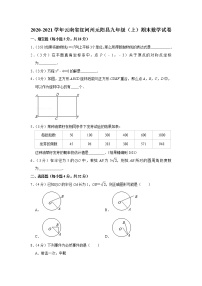 2020-2021学年云南省红河州元阳县九年级（上）期末数学试卷