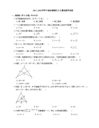 2017_2018学年宁波市镇海区八上期末数学试卷