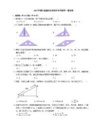 2019年浙江省温州市龙湾区中考数学一模试卷