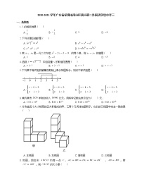 2020-2021学年广东省深圳市南山区南山第二外国语学校中考三练习题