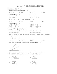 2019-2020学年广东省广州市荔湾区七上期末数学试卷