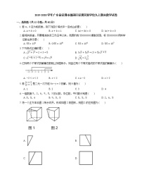 2019-2020学年广东省深圳市福田区深圳实验学校九上期末数学试卷