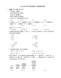 2019-2020学年上海市奉贤区七上期末数学试卷