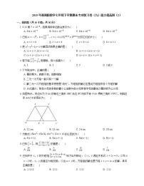 2019年浙教版数学七年级下学期期末专项复习卷（九）能力提高题（2）