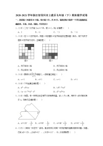 2020-2021学年浙江省绍兴市上虞区七年级（下）期末数学试卷