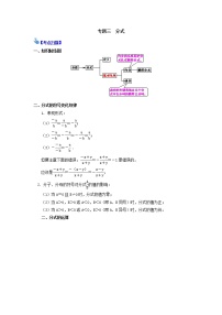 中考复习专题三  分式 知识点总结与练习