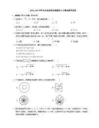 2018_2019学年山东省济南市槐荫区八上期末数学试卷