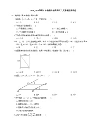 2018_2019学年广东省佛山市南海区八上期末数学试卷