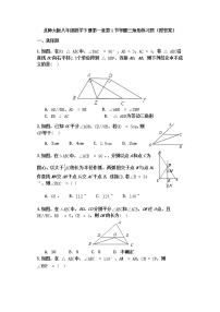 北师大版八年级下册1 等腰三角形一课一练