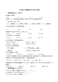 2020-2021年广东省阳江市七年级上学期数学第三次月考试卷