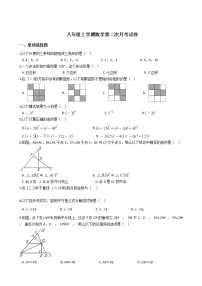 2020-2021年福建省龙岩市八年级上学期数学第二次月考试卷