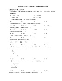 2019年广东东莞八年级上学期人教版数学期末考试试卷