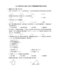 2019年浙江绍兴上虞区八年级上学期浙教版数学期末考试试卷