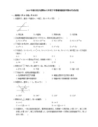 2019年浙江绍兴诸暨市七年级下学期浙教版数学期末考试试卷