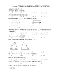 2019-2020学年黑龙江省哈尔滨市香坊区哈尔滨德强学校七下期中数学试卷