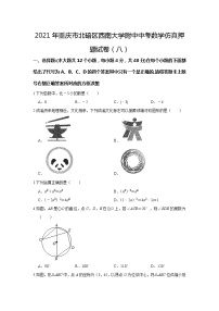 2021年重庆市北碚区西南大学附属中学校中考数学仿真押题试卷（八）