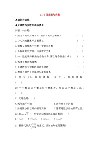 北京课改版八年级上册11.4 无理数与实数免费复习练习题