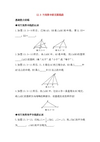 初中数学北京课改版八年级上册12.3 三角形中的主要线段免费随堂练习题