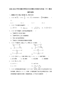 2020-2021学年内蒙古呼伦贝尔市额尔古纳市七年级（下）期末数学试  解析版卷