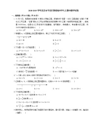 2018-2019学年北京市平谷区黄松峪中学七上期中数学试卷