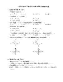 2018-2019学年上海市闵行区上虹中学八下期中数学试卷