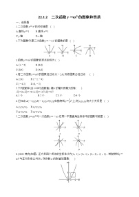 初中数学人教版九年级上册22.1.2 二次函数y＝ax2的图象和性质巩固练习