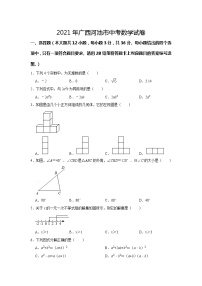 2021年广西河池市中考真题数学试卷(word版含答案)