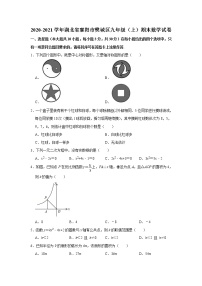 湖北省襄阳市樊城区2020-2021学年九年级上学期期末数学试卷（word版含答案）