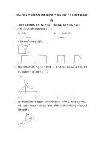 江西省景德镇市乐平市2020-2021学年九年级上学期期末数学试题（word版含答案）