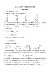 河南省平顶山市汝州市2020-2021学年七年级下学期期中数学试题（word版 含答案）