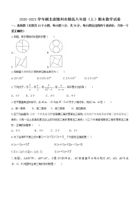 湖北省随州市随县2020-2021学年八年级上学期期末数学试题(word版含答案)