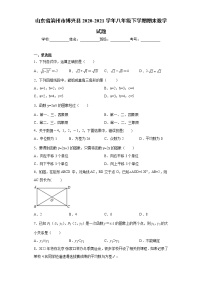 山东省滨州市博兴县2020-2021学年八年级下学期期末数学试题(word版含答案)