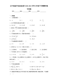 辽宁省葫芦岛市连山区2020-2021学年七年级下学期期中数学试题(word版含答案)