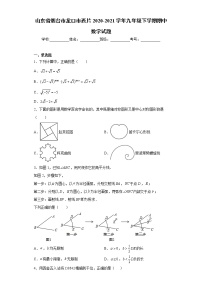 山东省烟台市龙口市西片2020-2021学年九年级下学期期中数学试题（word版 含答案）