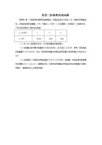 2022年中考数学专题复习类型二 阶梯费用类问题（原卷版）