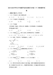 2019-2020学年辽宁省葫芦岛市龙港区七年级（下）期末数学试卷  解析版