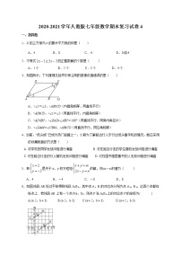 七年级数学人教版下册期末复习试卷4