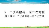 初中数学北师大版九年级下册第二章 二次函数5 二次函数与一元二次方程作业ppt课件