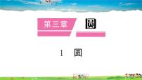 初中数学北师大版九年级下册1 圆作业课件ppt